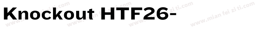 Knockout HTF26字体转换